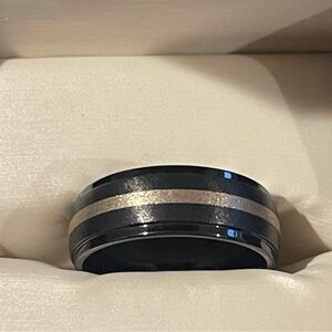 Black and Silver Men's Ring